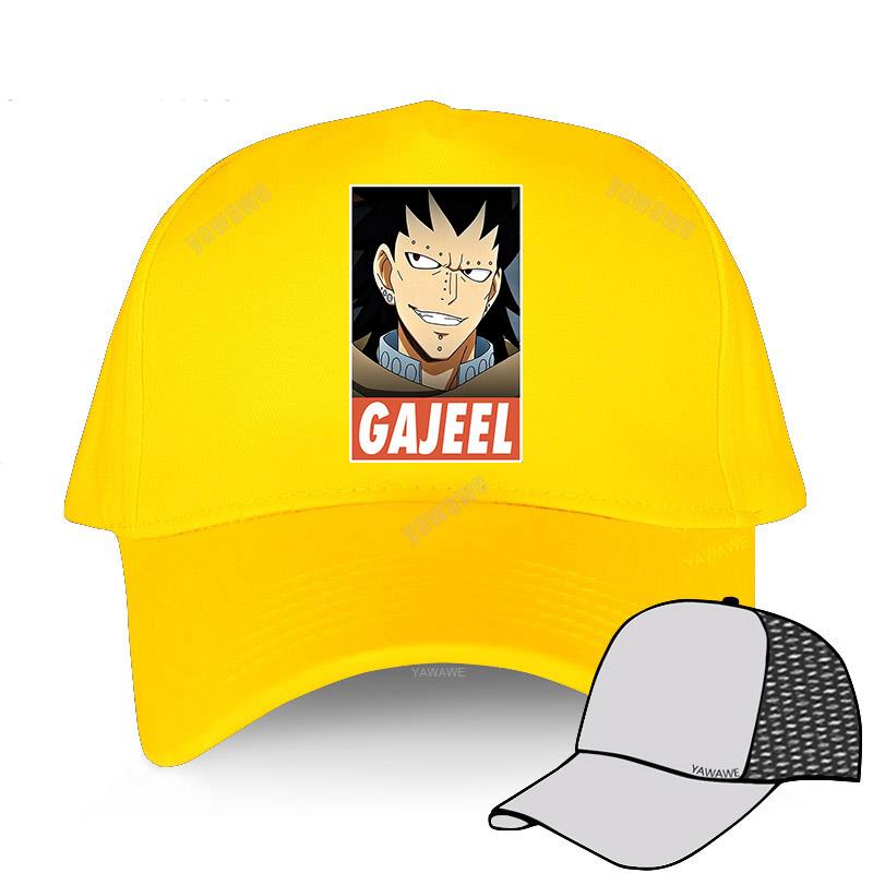 

Новое поступление, однотонные бейсболки, мужские летние дышащие кепки для гольфа, Fairy Tail Gajeel, модная брендовая кепка для подростков, женские шапки для отдыха Adjustable