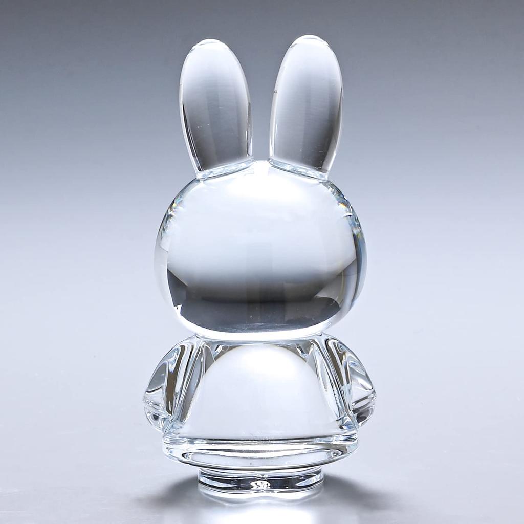 Baccarat 2022 Miffy Bunny Crystal Sculpture In Clear and 20k Gold, Rabbit (Zodiac Sign of the Rabbit), Item Number 2815127 [Parallel Import]