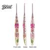 Decorative Crochet Needle Resin Hook for Beginners Crocheting Lovers 2.0mm-8.0mm Ergonomic Smooth Surface with Long Floral Handle Blankets,
