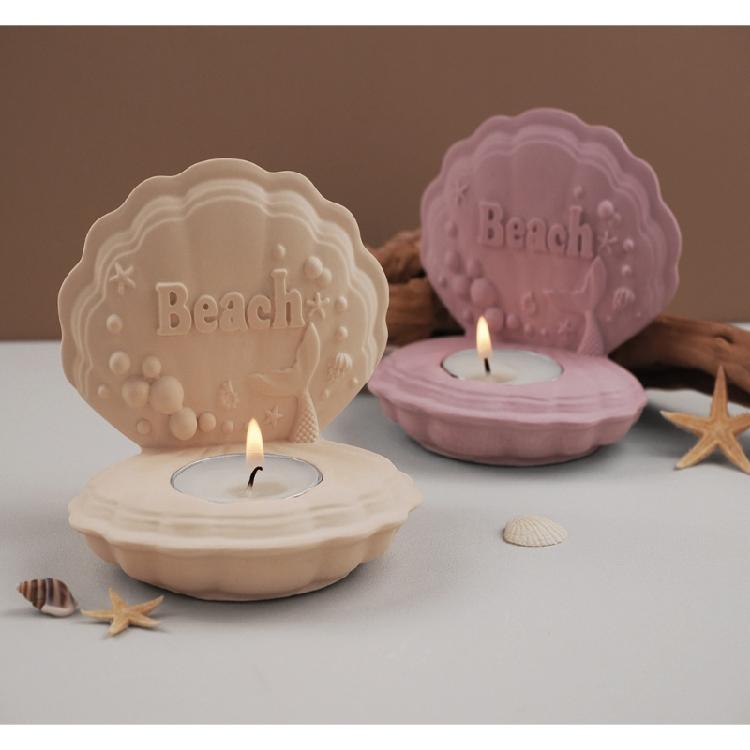 Ocean Themed Resin Molds Silicone Candle Holder Molds Ocean Themed Silicone Molds for Epoxy Resin, Home Decorations
