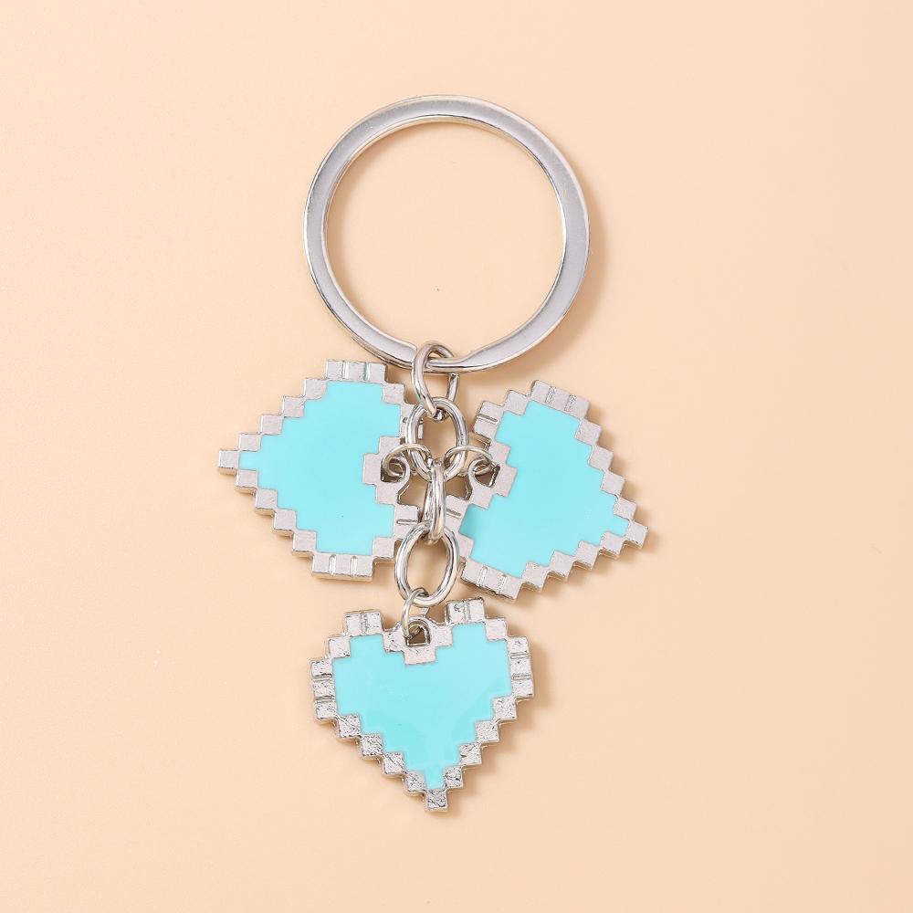 

Cute Enamel Love Heart Key Chain Women Girls Key Ring Pendants for Handbag Decor DIY Handmade Key Holder Jewelry Gifts