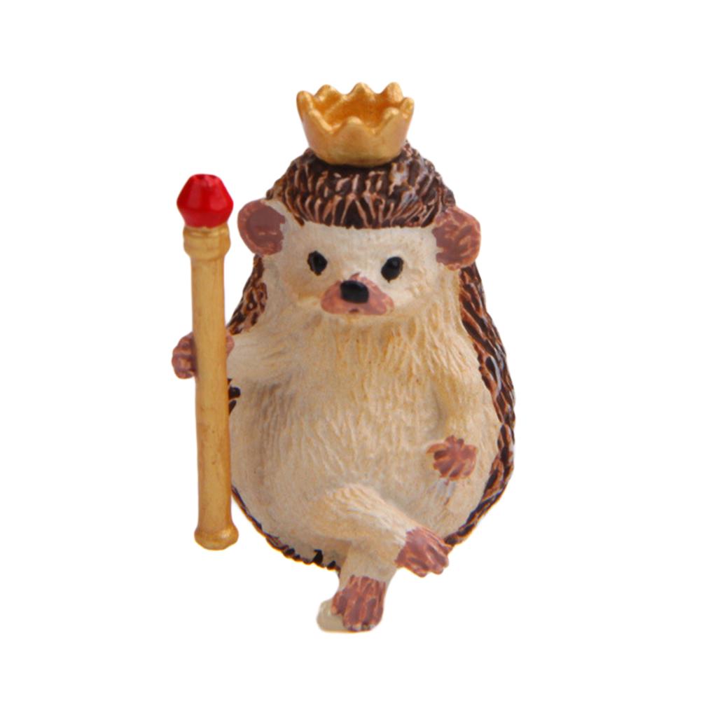 Hedgehog Fairy Garden Dollhouse Figurine Bonsai Mini Animals Resin Statue Pot Decor DIY