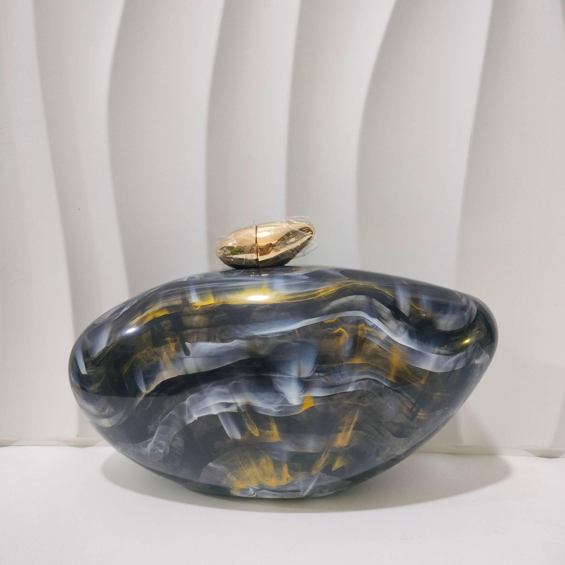 

Shimmer Stripe Acrylic Shell Bag Women Handbag Transparent Fashion Evening Bag Wedding Party Clutch Purse Shoulder Crossbody Bag