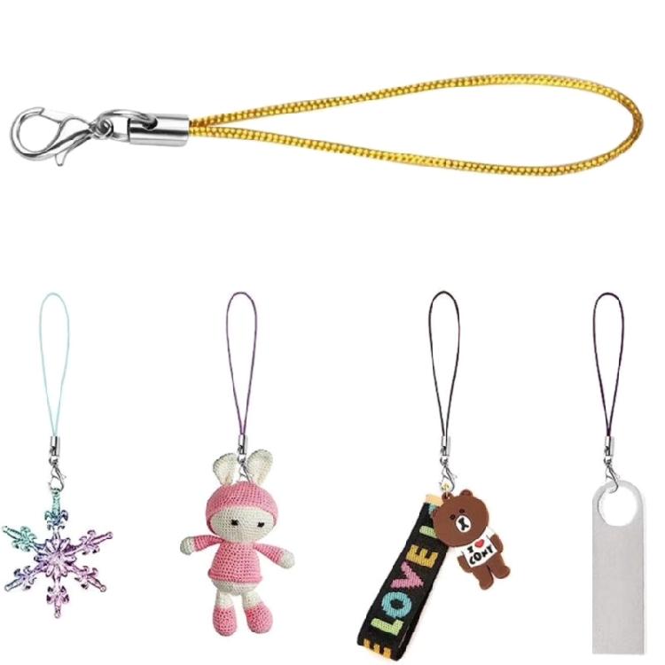 Convenient Mobile Lanyard Phone Chain with Carabiner Alloy DIY Phone Lanyard