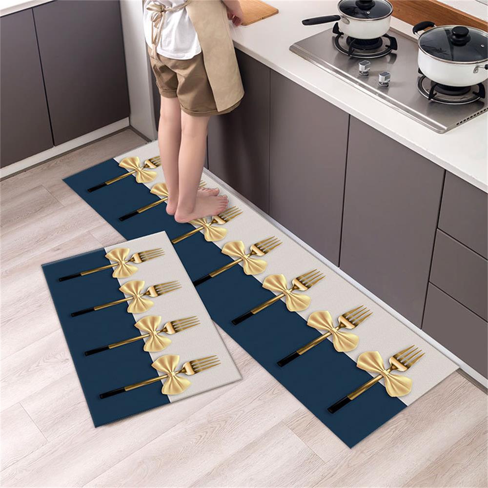 Küchenbodenmatte Fußmatte Badezimmer Wohnzimmer Eingang Bodenmatte Heimdekor Teppich Rutschfest Maschinenwaschbar Bereichsteppiche