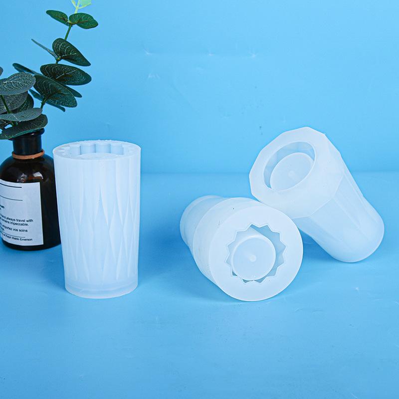 3D Vase Silicone Mold Mirror Epoxy Mold Resin Silicone Flower Geometric Vase Making Home Decor DIY Handmade Handicraft for Gifts