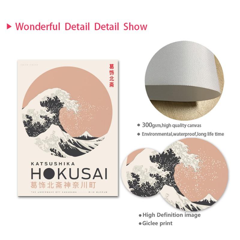 Vintage Hokusai Mount Fuji Deer Japan Landscape Posters And Prints Wall Art Canvas Painting Pictures For Living Room Home Decor