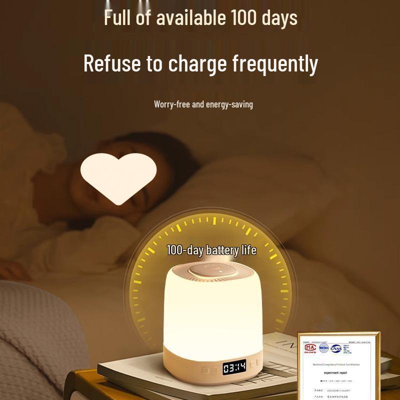 Rechargeable Night Light for Bedroom: Sleep-Friendly, Eye-Caring Bedside Lamp for Postpartum Breastfeeding and Children's Rooms