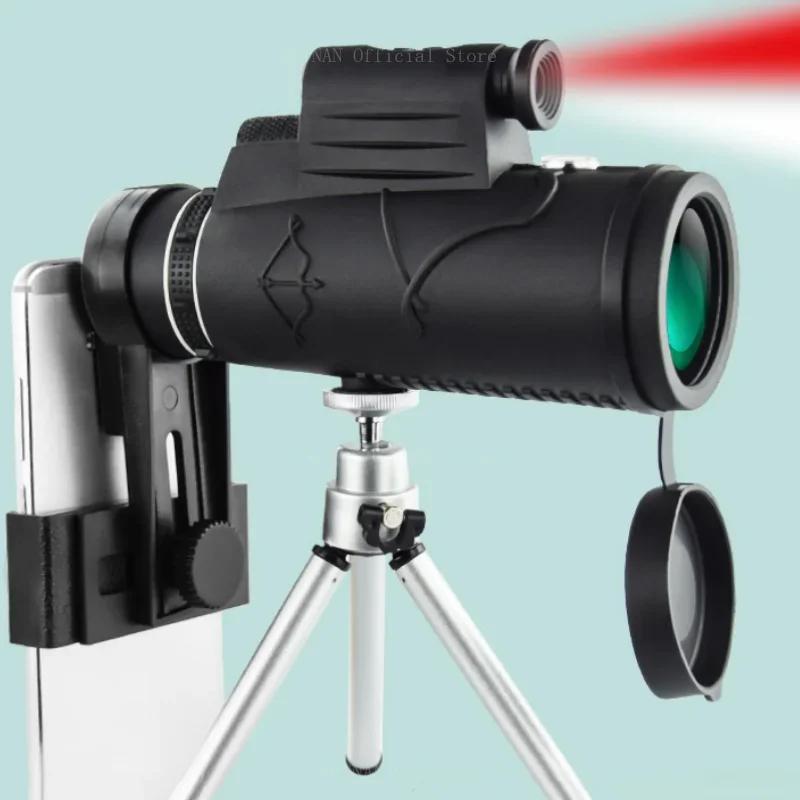50X60 Zoom HD Powerful Binoculars Long Range Portable Professional Telescope Monocular Low Night Vision for Hunting Camping
