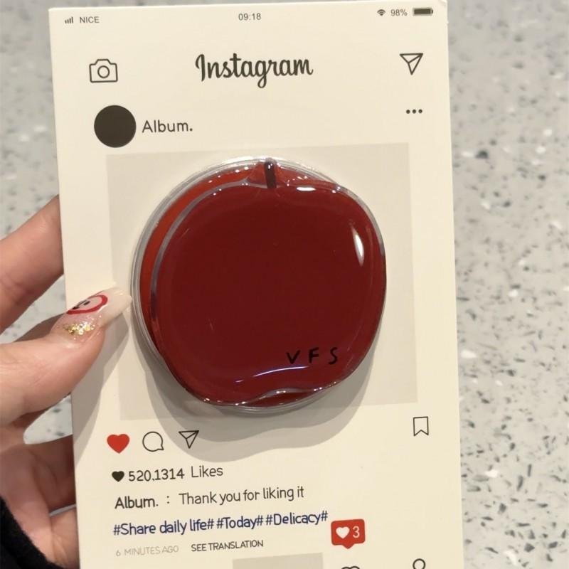 Korean Style Minimalist Red Apple Magnetic Bracket Suitable MagSafe Mobile Phone Strong Suction Desktop Lazy Person