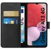 Case for Samsung Galaxy A13 4G - Phonillico - Black Wallet - Magnetic - Card Storage - Durable Protection