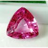 Natural Pink Sapphire 12-13 Ct Trillion Cut Certified Stunning Loose Gemstone