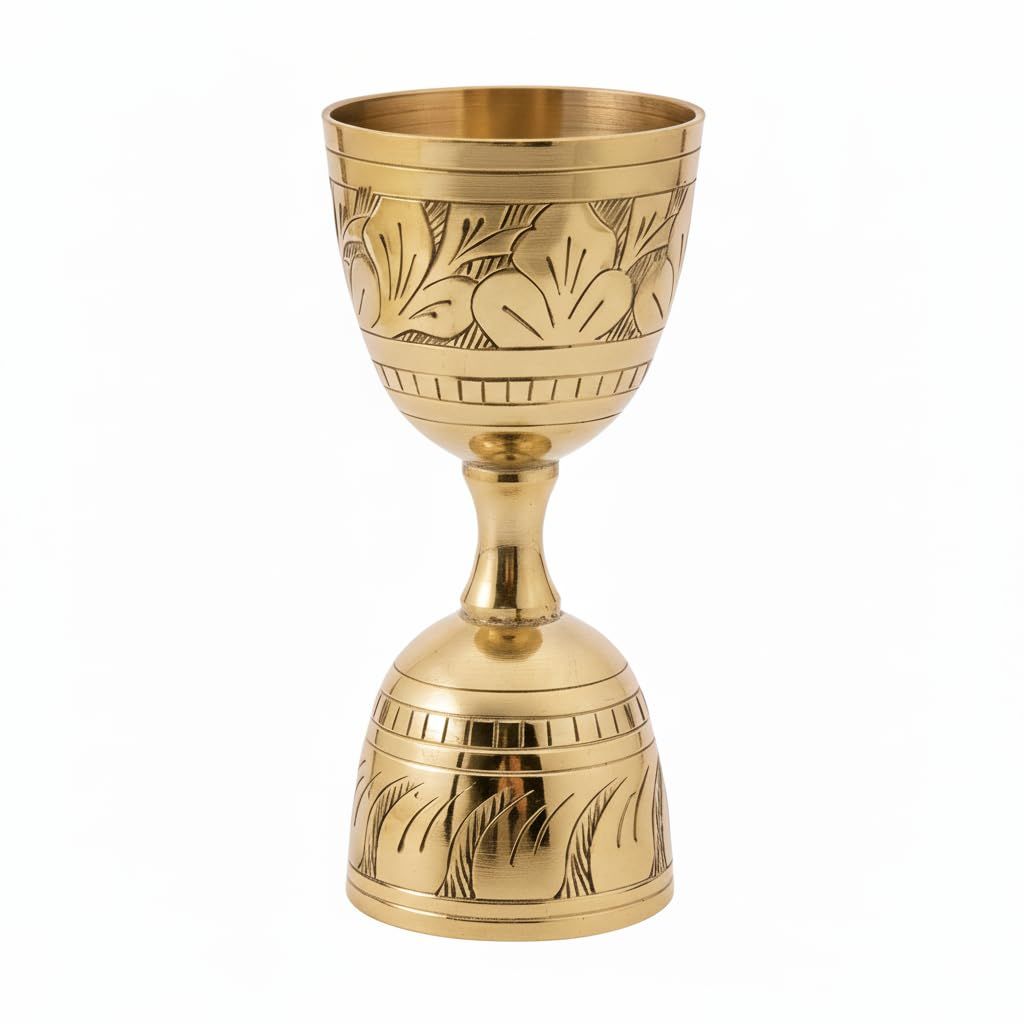 Rudra Exports Розовое золото Мерный стаканчик-джиггер с ручкойДизайн Джиггер с ручкой,