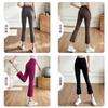 Womens Flared Yoga Pants Tummy Control Slim Fit Running Workout Capri Petite Women