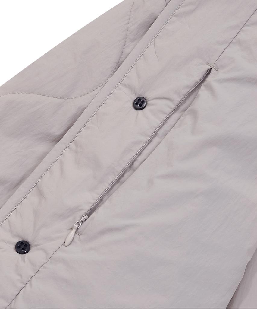 Yale Warm-Up Quilted Jacket_Light Gray