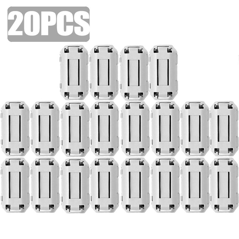 1/30Pcs Noise Filter Magnetic Clip Noise Suppressor Filter Ring Cable Clamp for Suppressor Powerline Power Cord Magnetic Ring