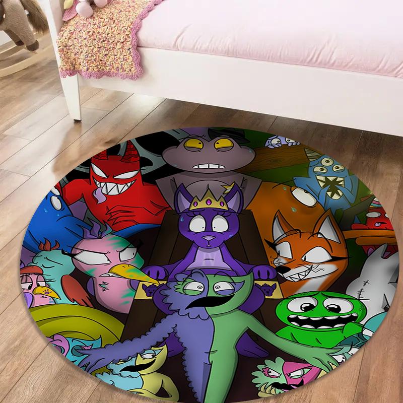

Banban Garden Round Area Rug,Carpet Rug for Living Room Bedroom Sofa Playroom Decor,Non-slip Floor Mat31 80cmx80cm