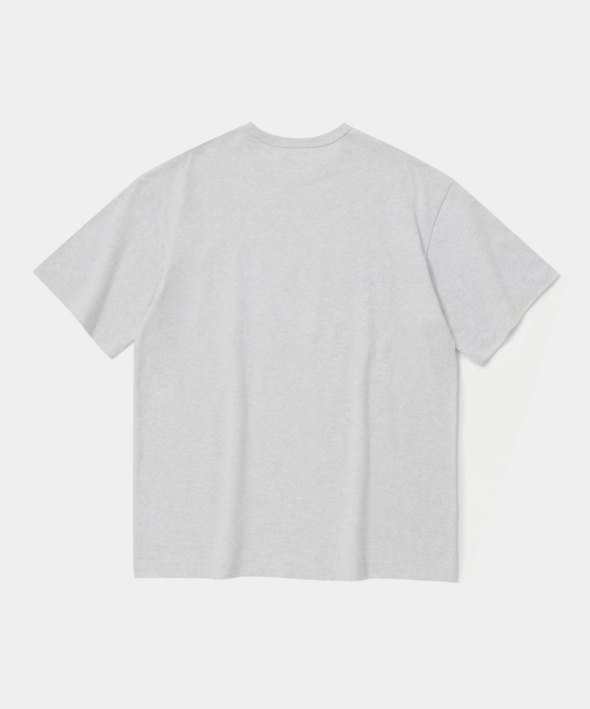 COLUMBIA UNIVERSITY Cu 80S Vintage Crack Logo S/S T-Shirts Light Melange
