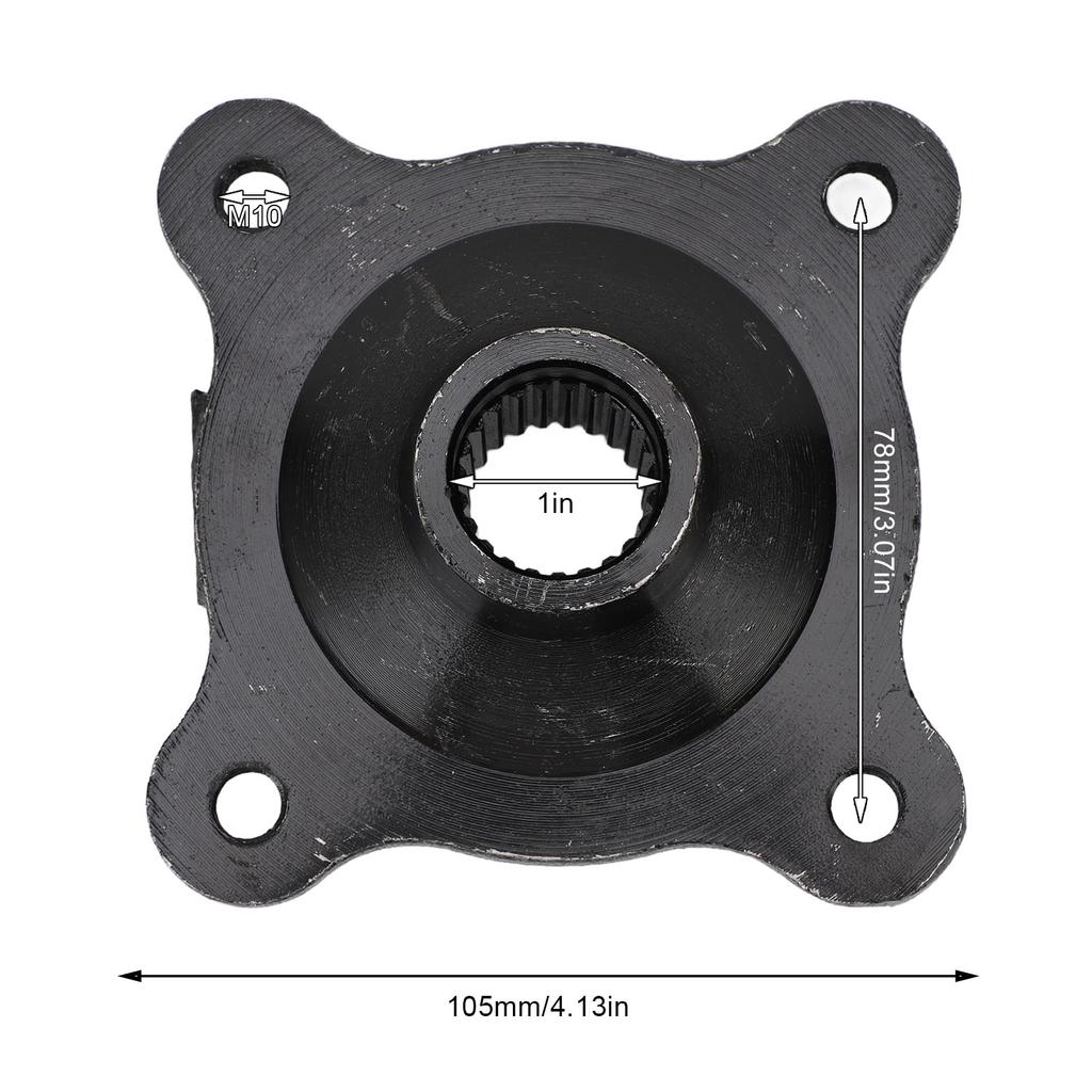23T 25mm Zadní náboj kola 4 šrouby Zadní náprava Náboje kol Ocelová slitina Ráfek kola Náboj pro 7palcovou pneumatiku kola 50 70 90 110 ccm ATV Quad Motokára