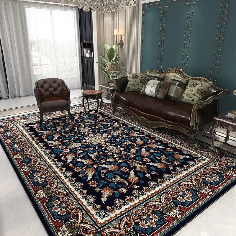 Classical Luxury Persian Style Carpet Bedroom Soft Large Size Mat Full Cover Resistant To Dirt Easy To Maintain Living Room Rug
