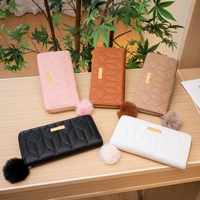 Embroidered Wallet, Women's Three-fold Bag, Women's Fashion Lipstick Bag, Versatile Hand Change Bag