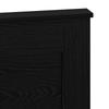 Headboard with Headboard Black Oak Effect 120 cm Wood Based Material