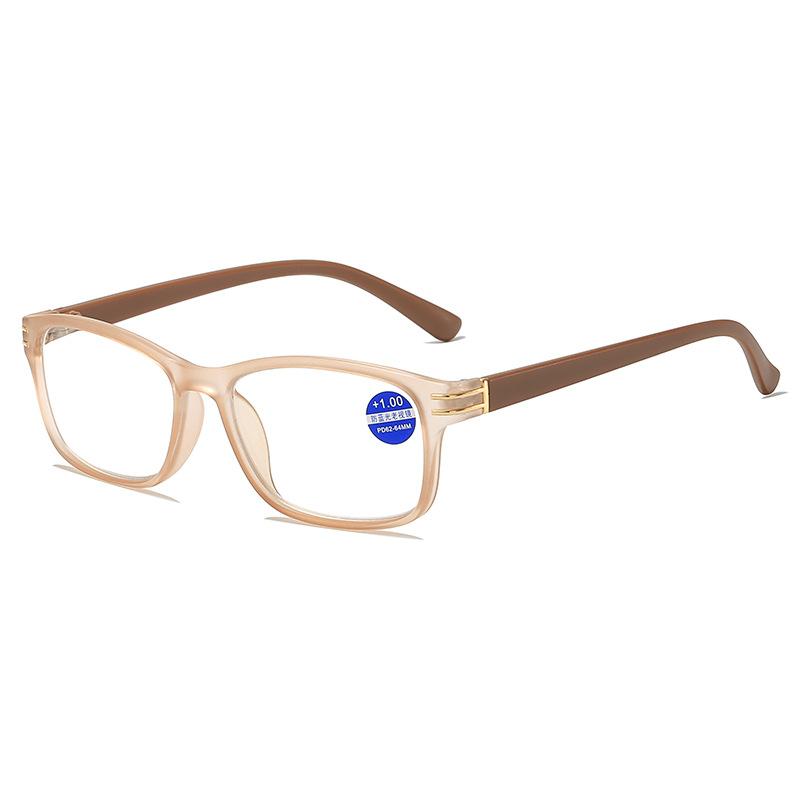 Anti Blue Light Reading Glasses Fashion Women Men Clear Sqaure Computer Presbyopic Eyeglasses Spring Legs Frame Eyewear