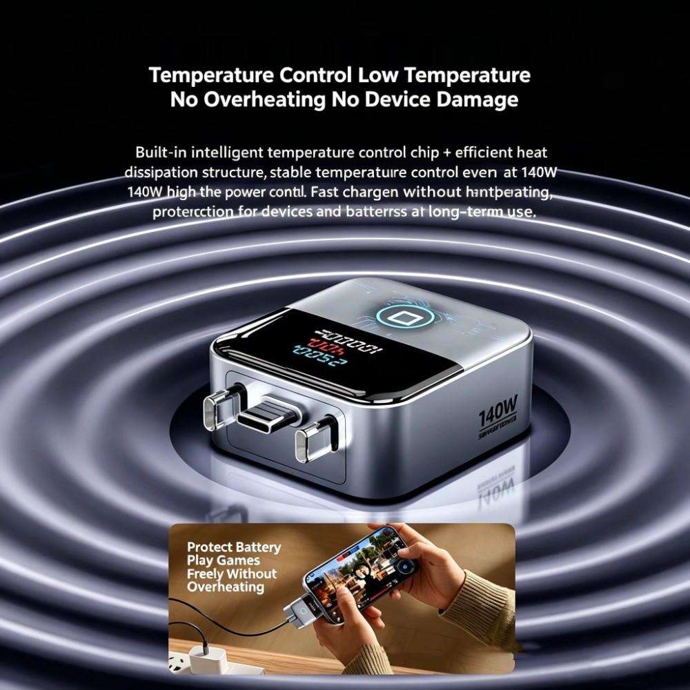 Automatic Eject 140W Smart Auto Eject Charger Auto Stop Charging Adapter For Mobile Phone Charging