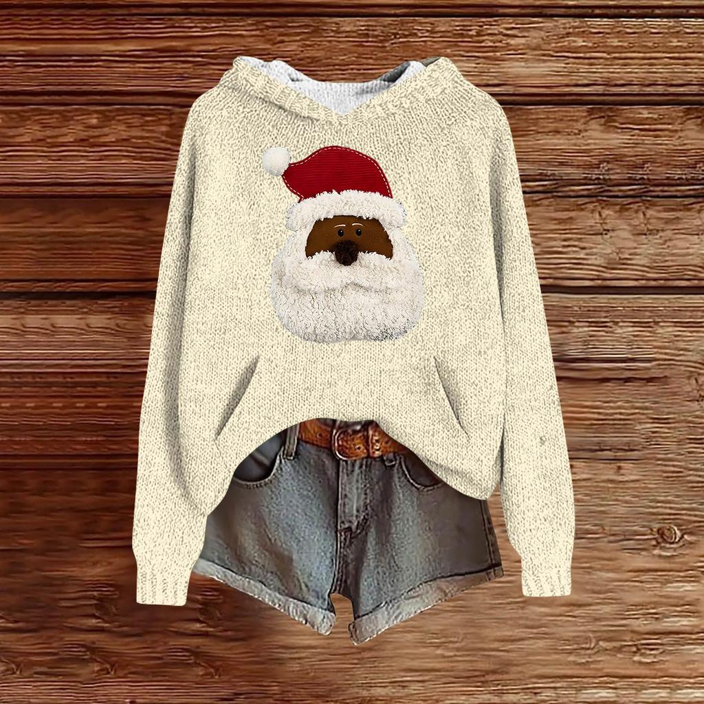 Sweatshirts für Damen Strickpullover Niedliches Shirt Herbst Pullover Kapuzensweatshirt