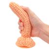 Kukuřičné Dildo Průhledné Barevné Dildo s Přísavkou Simulace Ovoce Zeleniny Falešný Penis Vestibul Anální Kolíky Erotické Produkty
