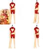 Phoenix X-men Cosplay Jumpsuit mit Stretchstoff für Halloween-Kostüm
