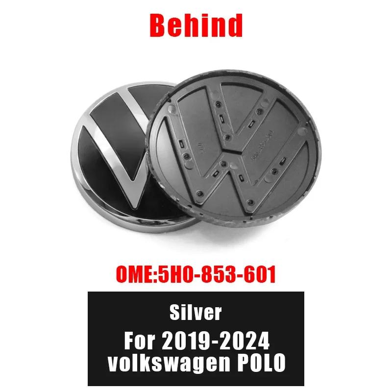 

Valve Stems Caps New Volkswagen VW Interior Stickers 1Pc 139mm 110mm 5H0853601D VW Car Logo Emblem Hood Front And Rear Tail VW POLO 2019-24