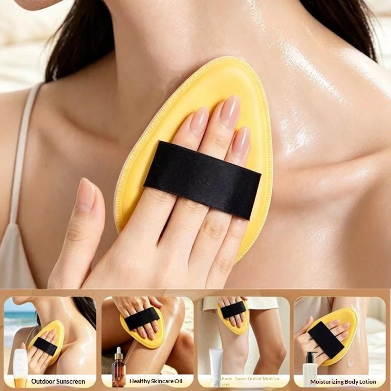 Extra Large Lotion Sunscreen Ointment Applicator Soft Leather Surface Puff Body Cleaner Shower Brush Sunscreen Applicator