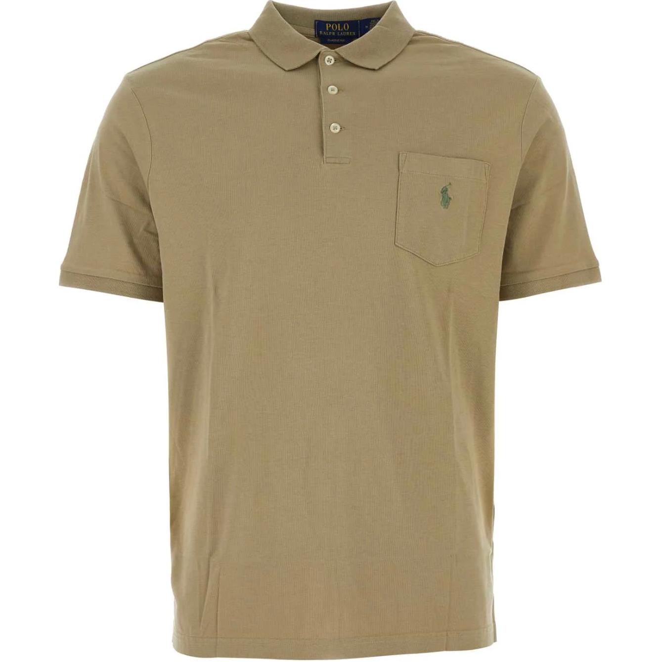 

Polo Ralph Lauren Polo Logo Polo Shirt Men Tops Camel 710941533-010 XL