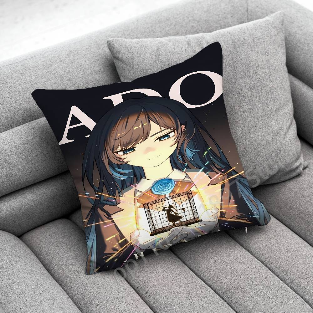 Singer A-Ado Show LP Throw Pillow Case For 55x55cm 40x40cm 45x45cm 50x50cm 30x30cm Square Office Pillowship Cover