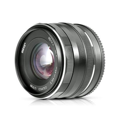 MeiKe MK 50mm Manual Focus Lens for Sony Mirrorless Cameras F/2.0 (APS-C) E-Mount