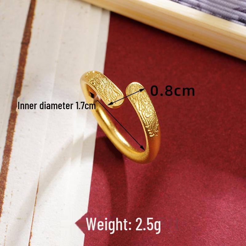 

Женский вьетнамский браслет и кольцо с золотым песком, дизайн «Дракон и Феникс», цветной латунный сплав