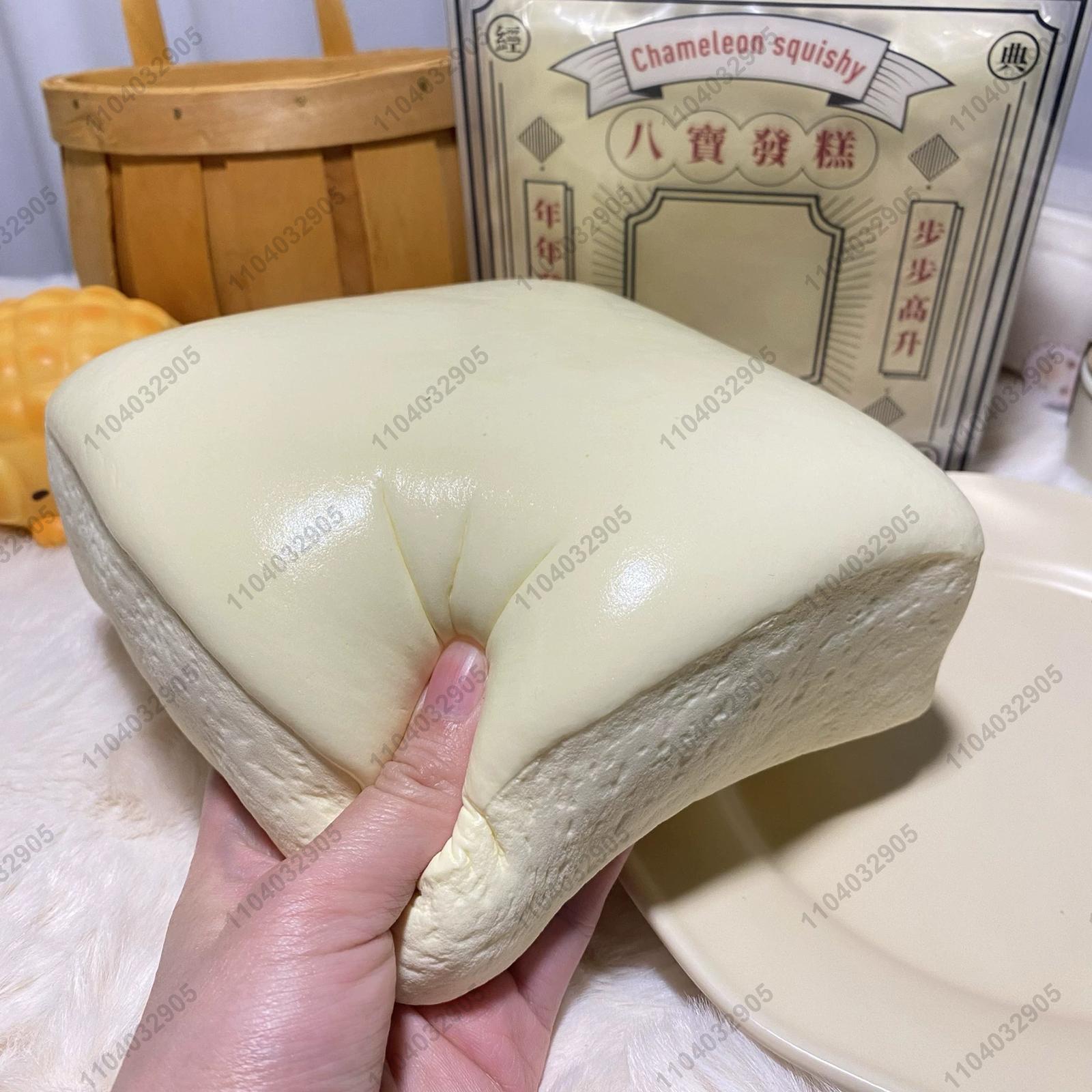 

Super Thick Square Milk Rice Cake Squishy Toy Slow Rising Moist Milk Cake Bread Fidget Toys Anti Stress ASMR Toys for Kids&Adult