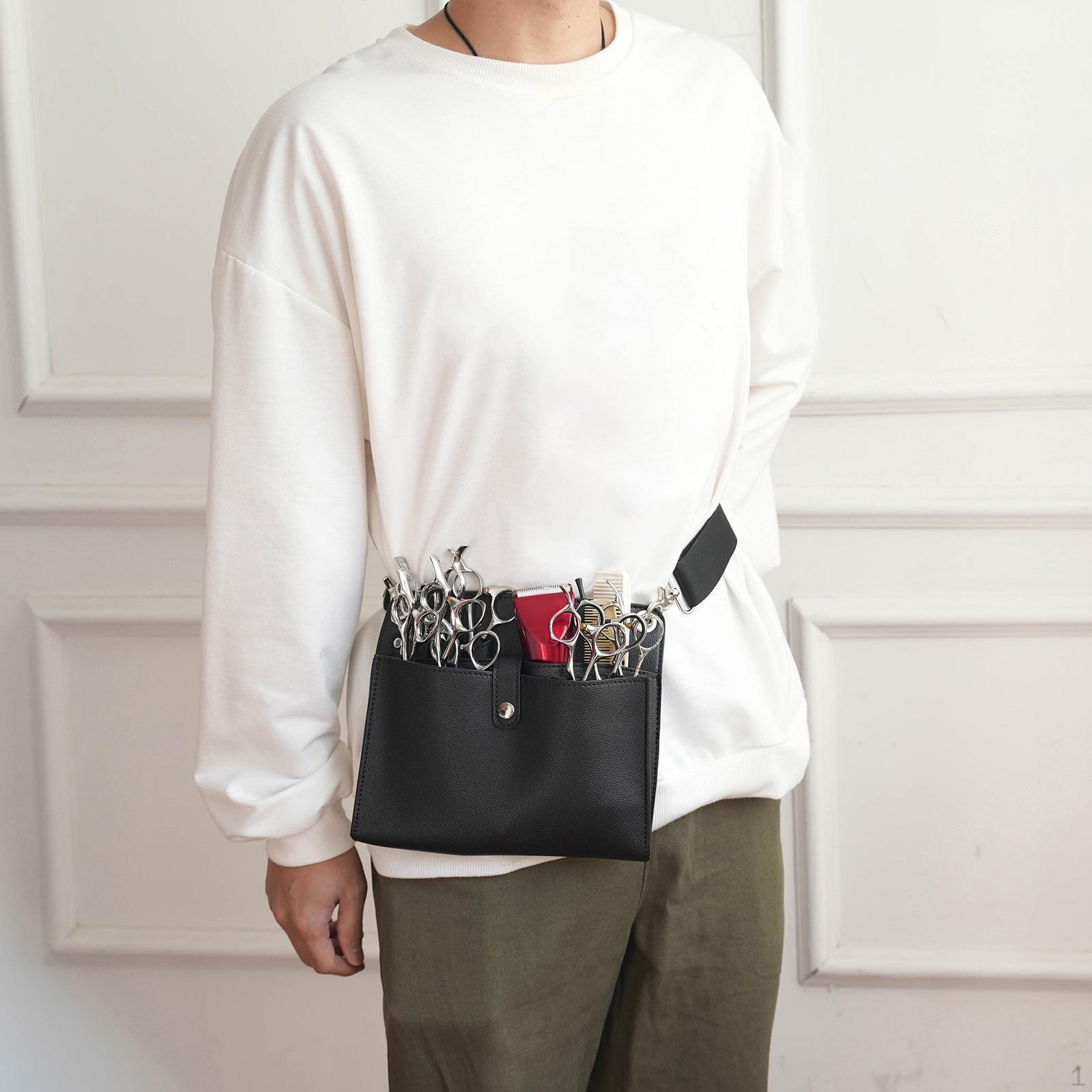 

Парикмахерская сумка для ножниц, чехол для стрижки, искусственная кожа, регулируемый плечевой ремень для