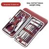 Professional 19 in 1 Nail Care Kit Stainless Steel Nail Clippers Set with Ear Spoon Pedicure Tools for Beauty Grooming