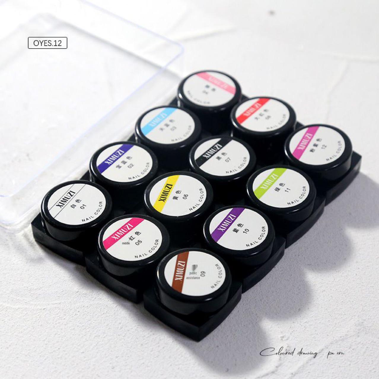 

Набор 3D гелей для лепки ногтей 12 цветов для скульптурирования и фототерапии