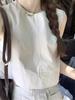 2026 Women's Casual Suit: Loose Vest Top & High-Waist Wide-Leg Shorts Two-Piece Set for Summer