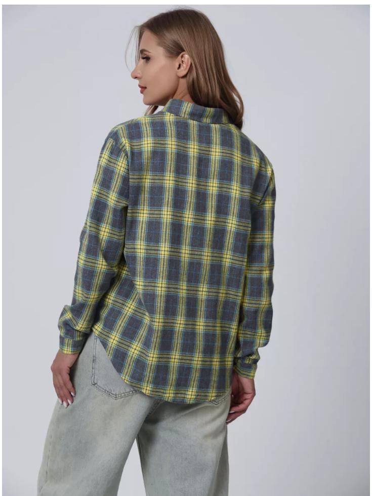 Autumn 2025 Women's Casual Plaid Shirt