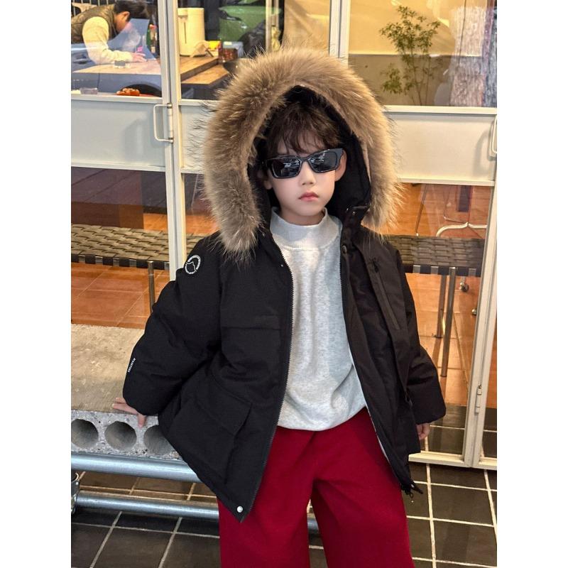 Boys Warm Fleece Lined Casual Solid Long Children Pants
