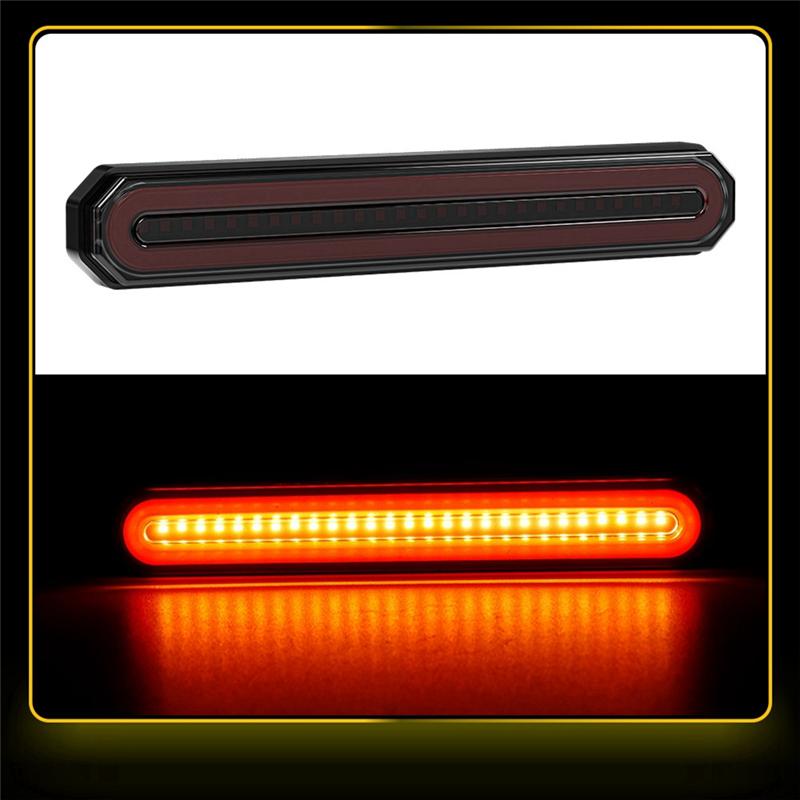 ABLZ-2X Oval 9 Inch LED Stop Turn Tail Brake Lights Truck Trailer Flowing DRL Lamp For Truck Trailer ATV UTV Car Auto 12V 24V