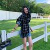 Soft waxy plaid scarf for girls to keep warm in winter Thickened scarf Retro plaid knitted scarf New