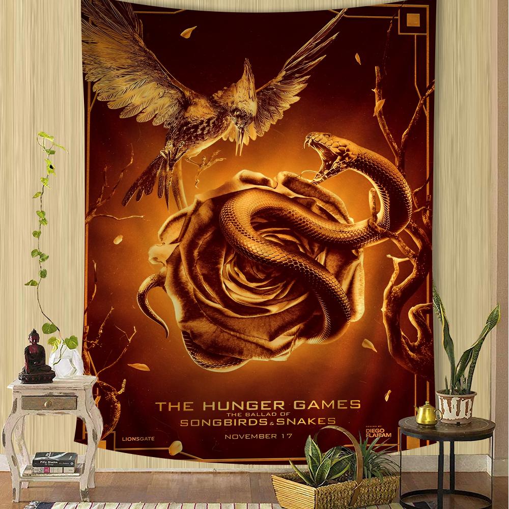 The Hunger Games 3 Chart Tapestry for Living Room Home Dorm Decor Art Home Decor