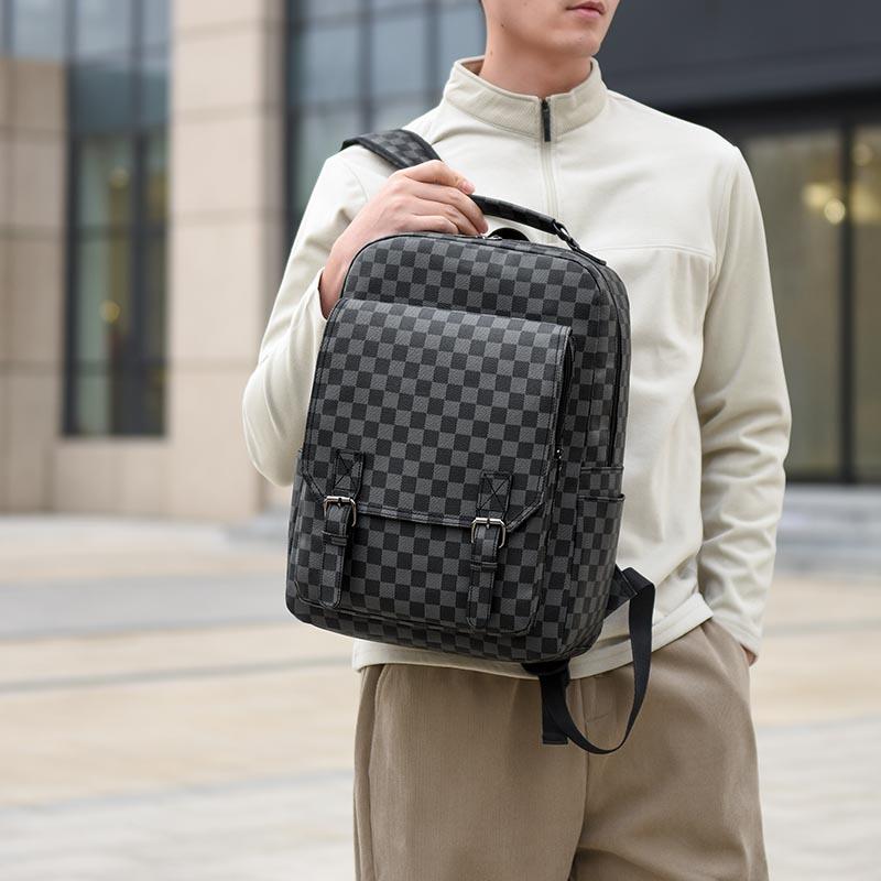 Men's Business Backpack Professional Slim Design for Office Work Commuting Laptop Tablet Organizer Portable Bag