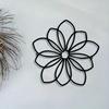 Black Wall Sculpture Art Metal Decor for Living Room Bedroom Office Home