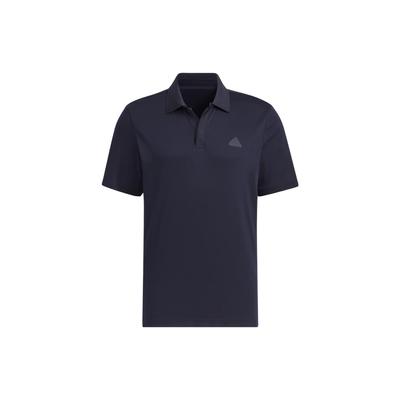 Short Sleeve Polo Shirt Solid Logo Sports Casual Men Tops Legendary-Ink-Blue IS4950
